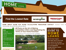 Tablet Screenshot of homeloans.org